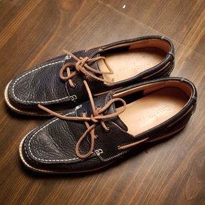 Navy Blue Boat Shoes